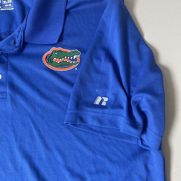 University of Florida Gators Russell Blue Logo Polo Shirt Men’s Size XL - Picture 3 of 3
